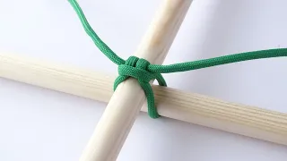 Bushcraft Shelter Structure Knot - Easy to Tie - Easy to Untie