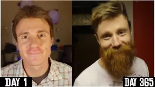 ONE YEAR BEARD TIME LAPSE | DAY 1 to 365 | Growing A BEARD for 1 YEAR | Yeard Journey