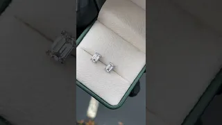 DripGawd Jewelry-4*6 Emerald Cut Moissanite Earrings (All Colors Available)