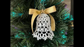 How to Crochet a Bell Ornament for a Christmas Tree - Tutorial #7