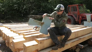 Dovetail Log Cabin - Cutting Dovetail Notches