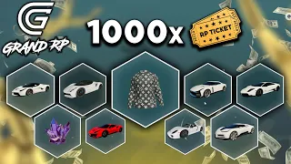 I OPENED 1000 RP TICKETS IN GRAND RP!!! | GTA 5 RP