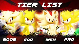 TIER LIST: SUPERS - Sonic Forces Speed Battle