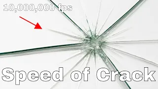 The Real Speed of Glass Cracking—Filmed at 10 Million Frames Per Second With Hypervision HPV-X!