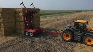 Baling Wheat Straw 2021