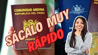VIDEO ACTUALIZADO: LA FORMA MÁS RÁPIDA DE SACAR TU PASAPORTE [Perú 🇵🇪]