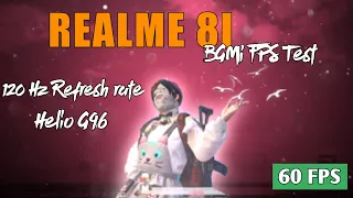 Realme 8i BGMI |🇮🇳| PUBG FPS Test🤩 Helio G96 with 120 Hz Refresh rate🔥