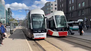 Estonia - Tallinn Tram Network: Tram Lines 1/2/3/4 at Hobujamma
