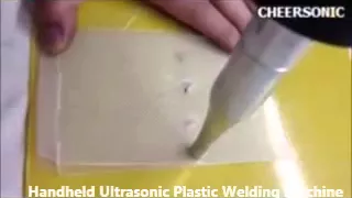 Handheld  ultrasonic  welding machine for plastic welding (www.cheersonic.com)