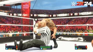 WWE 2K24: The Rock vs Triple H w/ "Stone Cold" Steve Austin as referee | Wrestlemania 31