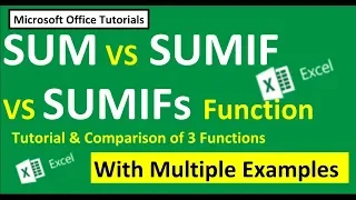 SUM, SUMIF and SUMIFs Excel (Tutorial and Comparison of Functions)