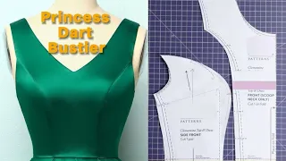 How To Draft A Perfect Princess Dart Bustier| The perfect fit ever