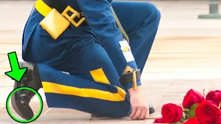 Tomb Of The Unknown Soldier Guard Gets Stabbed And His Reaction Gets Everyone Talking!