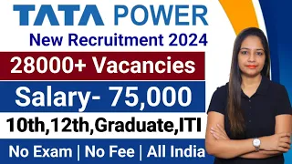 TATA Power Recruitment 2024 | TATA Power New Vacancy 2024 | Latest Government Jobs 2024 | No Exam