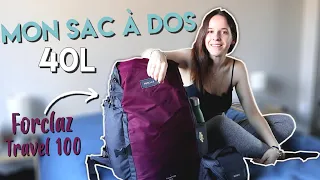 LE CONTENU DE MON SAC À DOS... SI J’ÉTAIS PARTIE EN COLOMBIE + PACKING LIST | FORCLAZ TRAVEL 100 40L