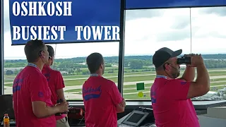 ACTION IN THE OSHKOSH AIRVENTURE TOWER – ONE OF THE BUSIEST IN THE WORLD