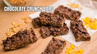 CHOCOLATE CRUNCH BARS | No-bake dessert