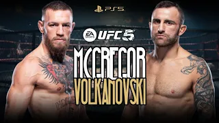 Mcgregor vs Volkanovski 2024 | ¿Quién ganaría? Combate con IA en UFC 5