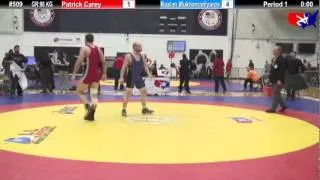 Schultz GR 96 KG Cons. Round 1: Patrick Carey (Sunkist Kids) vs. Ruslan Mukhamadiyarov (CGWC)