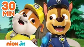 PAW Patrol Best Pup Friends Forever! 💖 w/ Rubble, Chase & Skye | 30 Minute Compilation | Nick Jr.