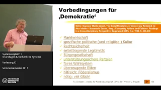 Staatlichkeit und Demokratien im Vergleich - 11/12 - Prof. Dr. Werner J. Patzelt