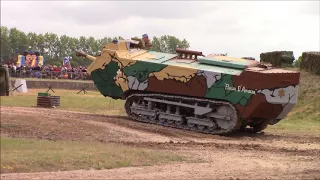 The unusual sound of the Saint-Chamond tank (French heavy tank from All Quiet on the Western Front)
