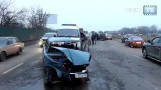 ДТП Воронеж. Он шел на взлет + момент столкновения (6 ноября 2013)