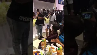 Mr. Ibu dancing to #Davido performing live at the Inauguration of President Julius Maada Bio