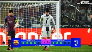 PES 2019 | Barcelona vs Juventus | Final UEFA Champions League (UCL) | Penalty Shootout | CR x Messi