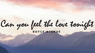 Can you feel the love tonight - Boyce Avenue