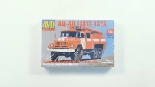 Сборная модель АЦ-40(131)-137А от AVD Models. Распаковка модели