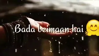 Aaj Mausam Bada beimaan hai status, Dharmendra Singh Status, old song status video, top status