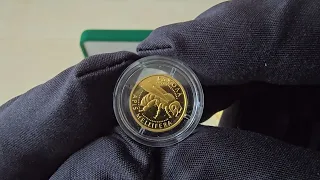 Золота монета 1/25oz Бджола 2 гривні 2010 Україна!