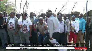 Prince Mangosuthu Buthelezi l Regiments gather at the Buthelezi homestead
