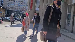 Piteşti street walk Trip, 8K, 2021