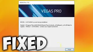 How To Fix Sony Vegas 2020 Error 2147163964 Occurred During Installation - sfppack1_x64.dll Failed