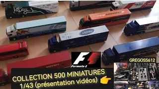 Camions / Trucks F1 miniature 1/43 collection Formule 1 1990 à 2005 (avec F1 Minichamps hot wheels )