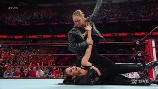 ronda rousey vs stephenie macmohan in raw wwe  april wrestling