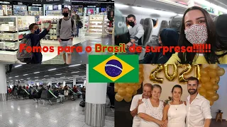 Viagem de Surpresa para o Brasil!!! Muita Emoção (veja o final!)