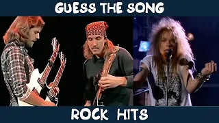 Угадай хиты зарубежного рока | GUESS THE SONG | ROCK MUSIC QUIZ
