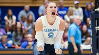 UNC Volleyball: Shaffmaster Fires Heels Past Tigers in 4 Sets