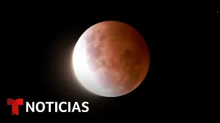 Imágenes del eclipse lunar, la superluna y la luna de sangre | Noticias Telemundo