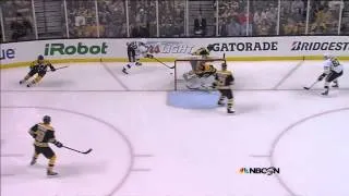 Tuukka Rask save on Kris Letang in 3rd. 6/5/13 Pittsburgh Penguins vs Boston Bruins NHL Hockey