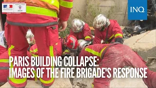 Paris building collapse: images of the fire brigade's response