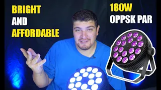 VERY BRIGHT YET AFFORDABLE | OPPSK 180W RGBWAUV 6IN1 DJ Par Light | Gear Review