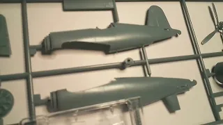 my f4u Corsair kit unboxing from premium hobbies