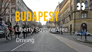 |4K| Budapest 🇭🇺 | 🚙 Driving in a Liberty Square Area  🚙 | Winter 2023 | GoPro