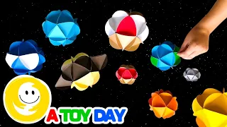 DIY Paper Ball Planets | How to make 3D Paper Ball Solar System | 8 Planets for kids | DIY Planets