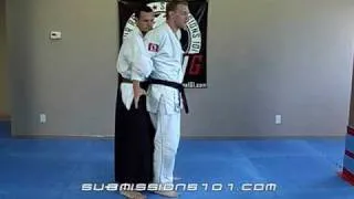 Japanese Jujutsu Technique:Self Defense: Bridge takedown and armbar