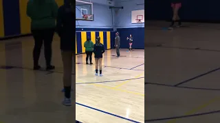 13 year old jump shot at AAU Basketball practice